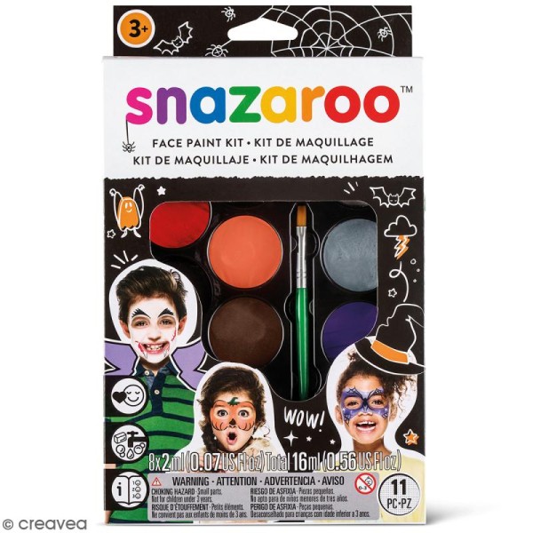 Palette maquillage Halloween Snazaroo - 11 pcs - Photo n°1