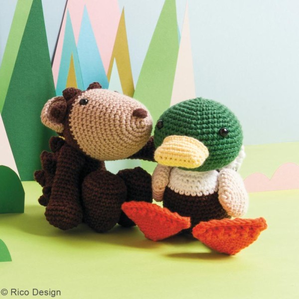 Fil à crocheter coton Rico Design - Ricorumi - 25 g - Plusieurs coloris - Photo n°3