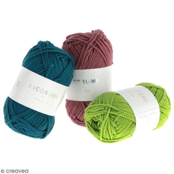 Fil à crocheter coton Rico Design - Ricorumi - 25 g - Plusieurs coloris - Photo n°1