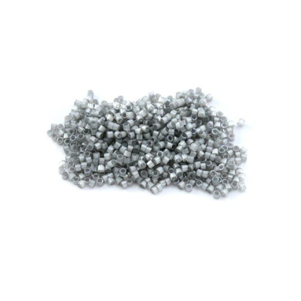 5 G (+/- 875 perles) Délica 11/0 Gris Fumé n°1817 - Photo n°1