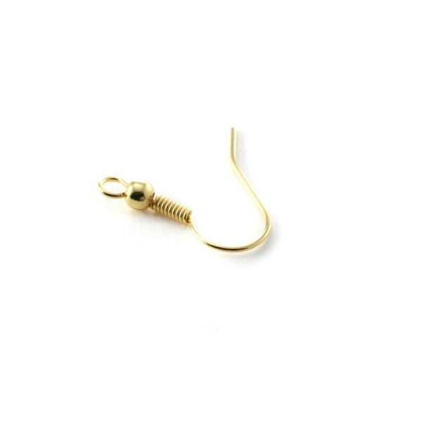 Boucles d'oreilles crochet doré x2 - Photo n°1