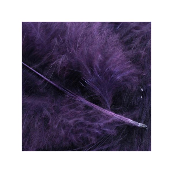 Plumes marabout lilas x10 - Photo n°1