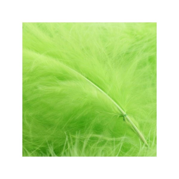 Plumes marabout vert pomme x10 - Photo n°1