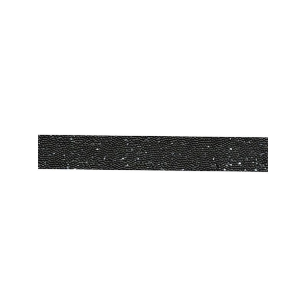 Bande Crystal Fabric Swarovski jet noir 10 mm x1 cm - Photo n°1