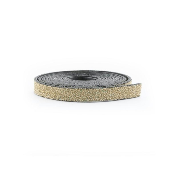 Cuir caviar 10 mm beige x10 cm - Photo n°1