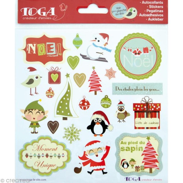 Stickers Toga Noël Les amis du Père Noël x48 - Photo n°1
