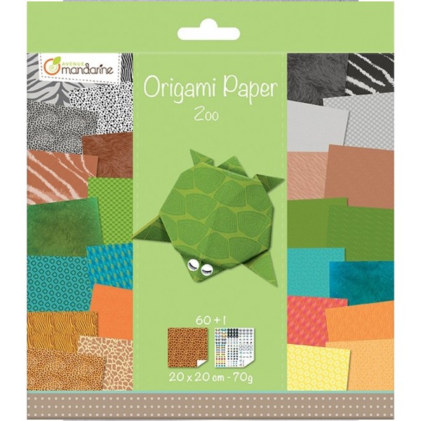Origami 20 x 20 cm - Zoo x 60 papiers - Photo n°1