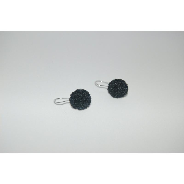 Boucles d'oreilles crystal fabric 15 mm  Swarovski x2 - Photo n°1