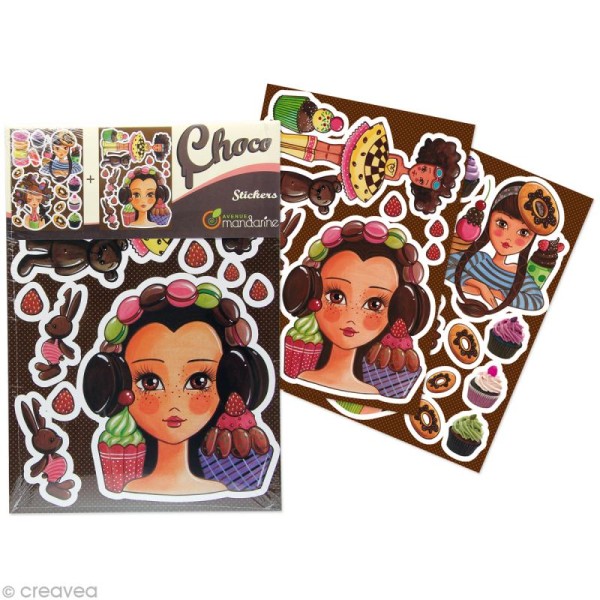 Stickers décoratifs Choco 25 x 35 cm - Photo n°1