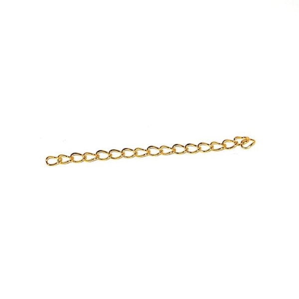 Chainette  d'extension (rallonge)  40 mm doré - Photo n°1