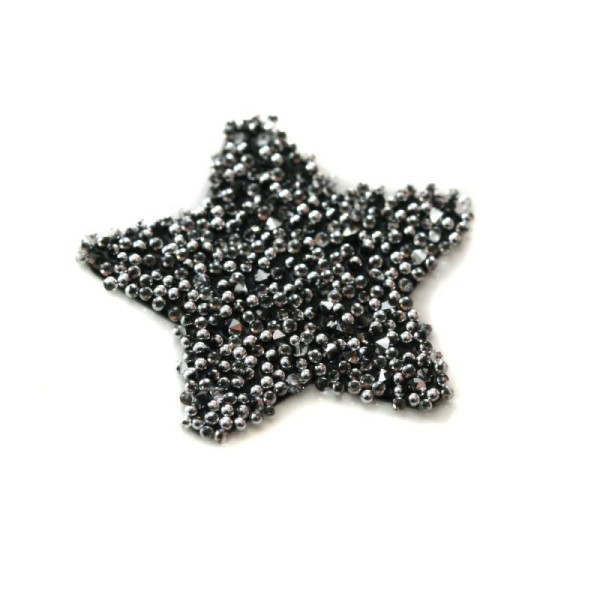 Crystal fabric étoile argenté Swarovski - Photo n°1