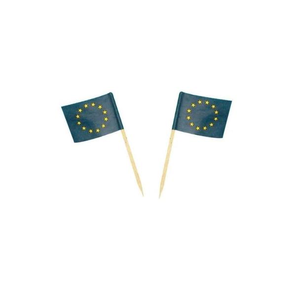 144 petits drapeaux cure-dents Europe CEE - Photo n°1