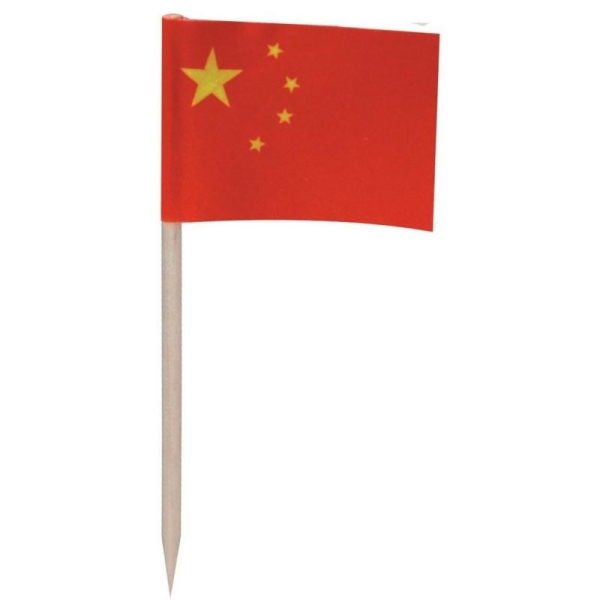 144 petits drapeaux cure-dents Chine - Photo n°1