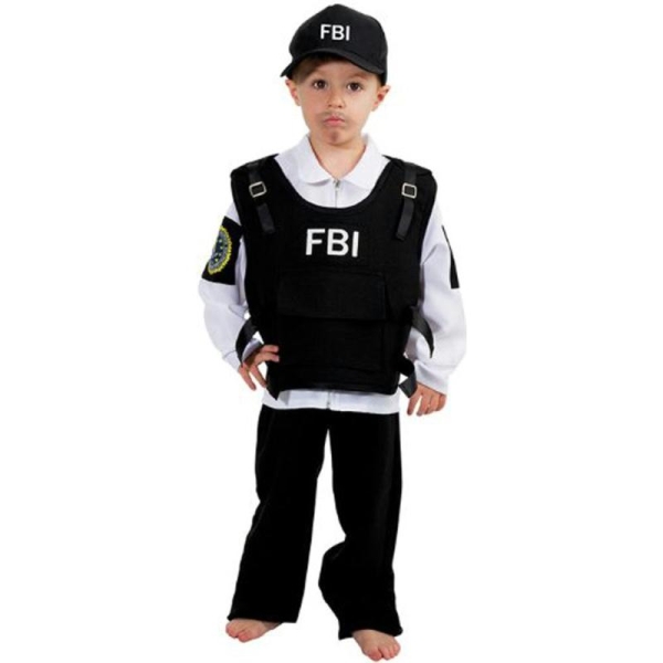 Déguisement d'agent du FBI taille 6 ans 116 cm - Photo n°1