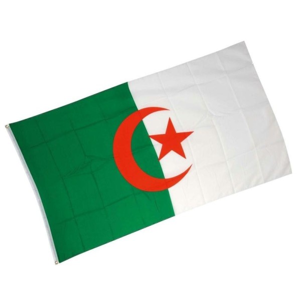 Drapeau Algerie en tissu 90 cm x 150 cm - Photo n°1