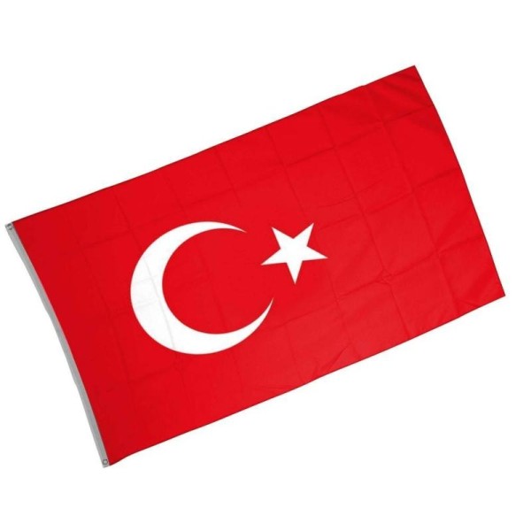 Drapeau Turquie en tissu 90cm x 150 cm - Photo n°1