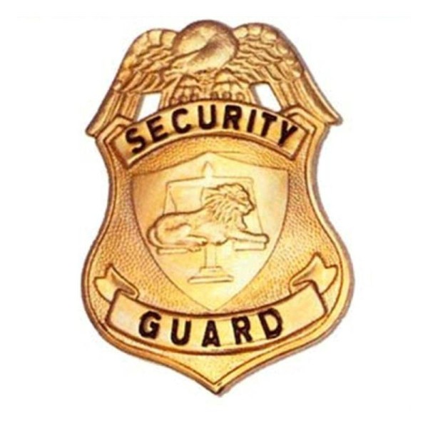 Badge security guard broche plaque plaque de police - Photo n°1