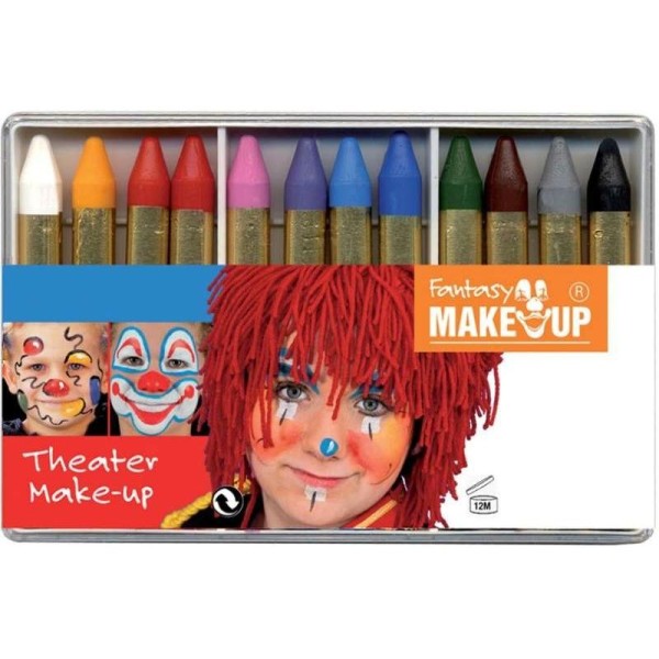 Boîte de 12 Crayons gras de maquillage - Photo n°1