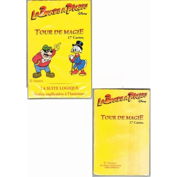 Jeu de 17 cartes tour de magie la bande a picsou license Disney - Photo n°1