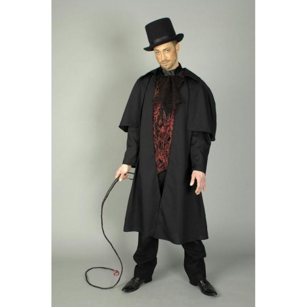 Comte Dracula gilet bordeaux et manteau à capeline Taille 48/50 - Photo n°1