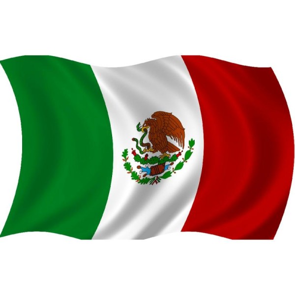 Drapeau Mexique en tissu 90 cm x 138 cm - Photo n°1