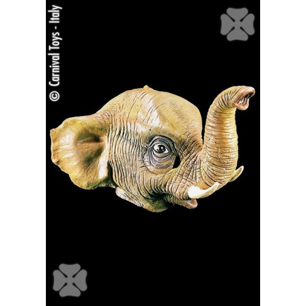 Masque d'éléphant souple latex - Photo n°1
