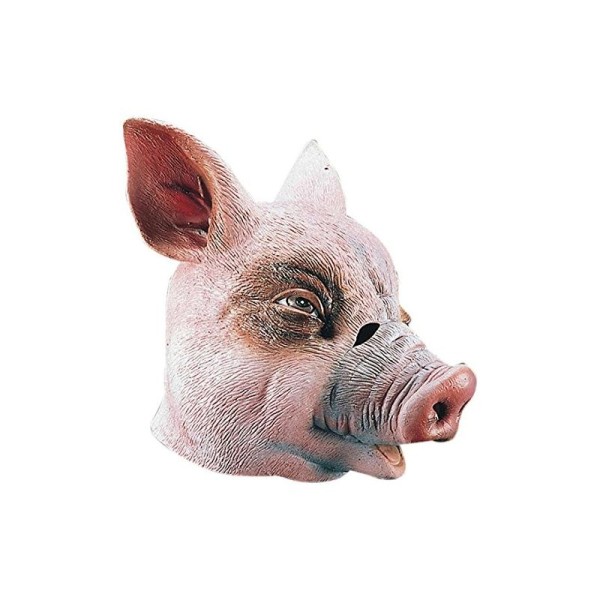 Masque de cochon en latex masque souple de porc - Photo n°1