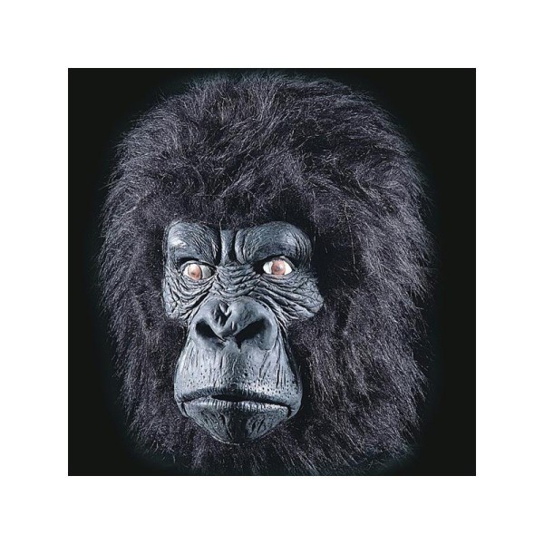 Masque de gorille avec cheveux modèle souple en latex - Photo n°1