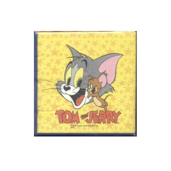 12 Serviettes de Tom and Jerry 33 x 33 cm - Photo n°1