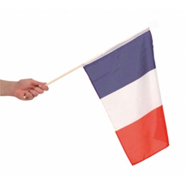Drapeau France en tissu 45 cm x 29 cm tricolore - Photo n°1