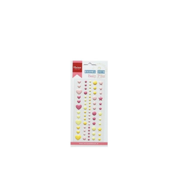 Stickers 3D - Emanel Dots Marianne Design - Baby pink - 72 pcs - Photo n°1