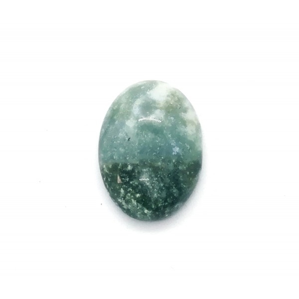 Cabochon Ovale 25x18mm MOSS AGATE - Photo n°1