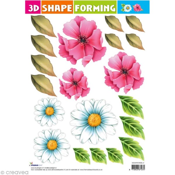 Shape forming 3D - Fleur - Marguerite XL - Photo n°1