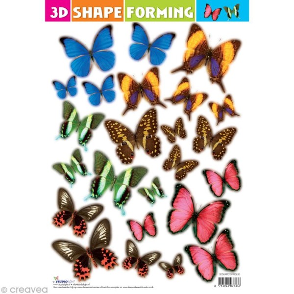 Shape forming 3D - Nature - Papillon coloré - Photo n°1
