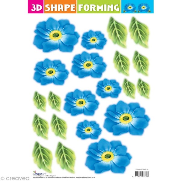 Shape forming 3D - Fleur - Fleur bleue - Photo n°1