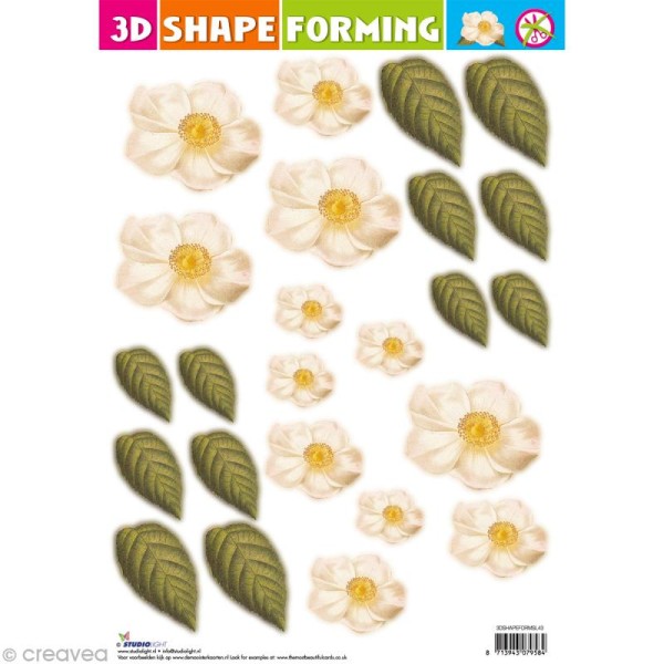 Shape forming 3D - Fleur - Fleur romantique - Photo n°1