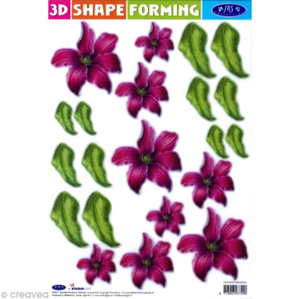 Shape forming 3D - Fleur - Fleur violette - Photo n°1