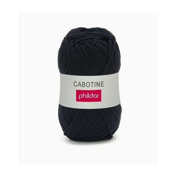 Cabotine noir bain113 coton phildar - Photo n°1