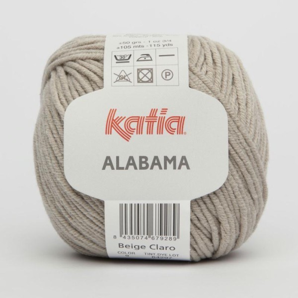Alabama couleur Beige clair Coton Katia - Photo n°1