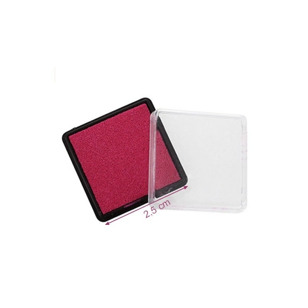 Mini Encreur Fuchsia, 2.5 x 2.5 cm, pigment intense, pour scrapbooking et carterie - Photo n°1