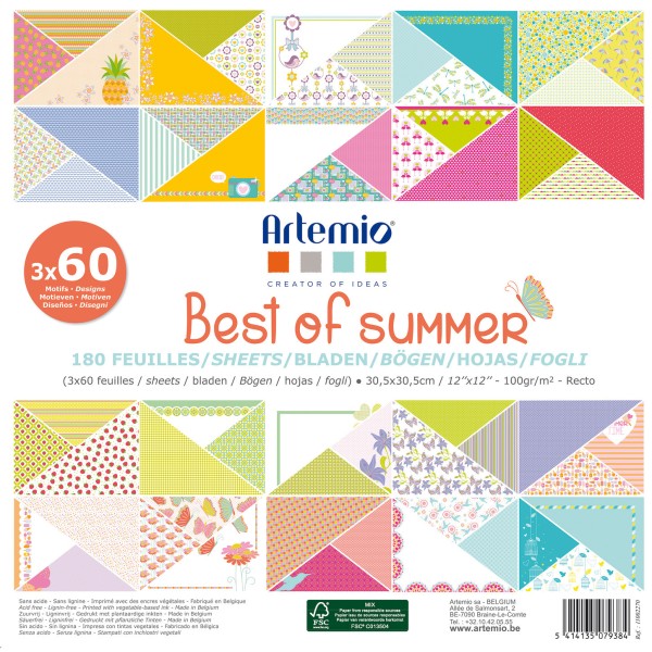 Bloc de 180 feuilles ARTEMIO Best of summer - Photo n°1