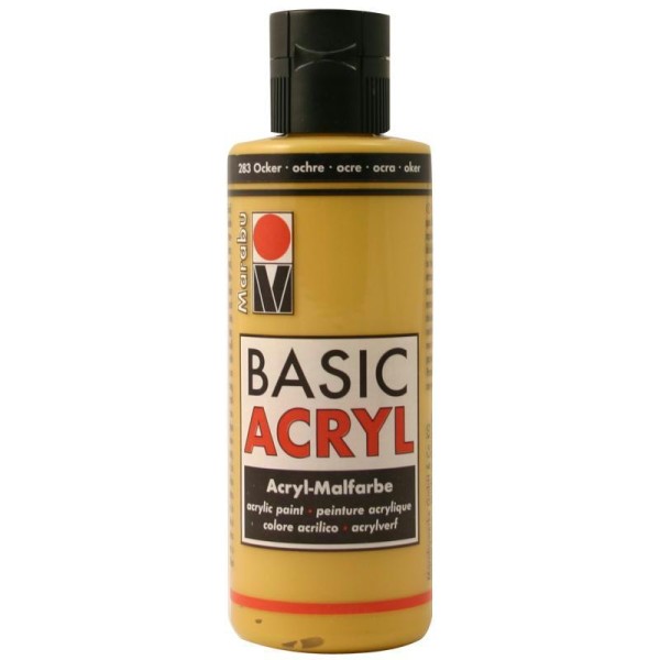 Acrylique Basic Acryl ocre 80 ml - Photo n°1