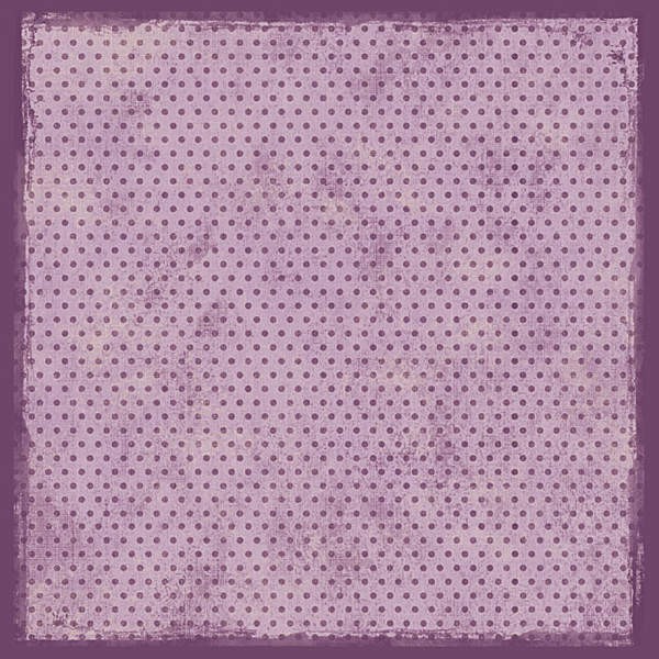 Papier 30,5cm x 30,5cm violet à pois - Photo n°1