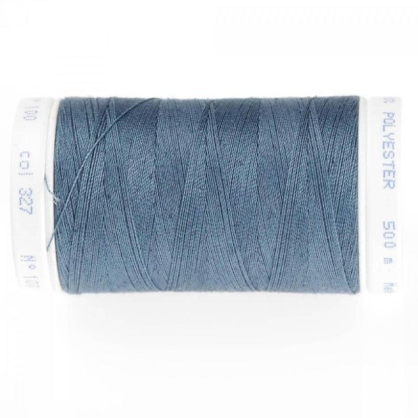 Fil à coudre polyester 500m - N°327 - Bleu bluestone - Qualité professionnelle - Photo n°1