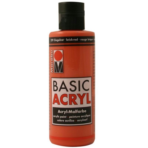 Acrylique Basic Acryl rouge brique 80 ml - Photo n°1