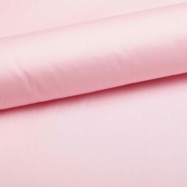 Tissu popeline coton uni - Rose bonbon - Photo n°1