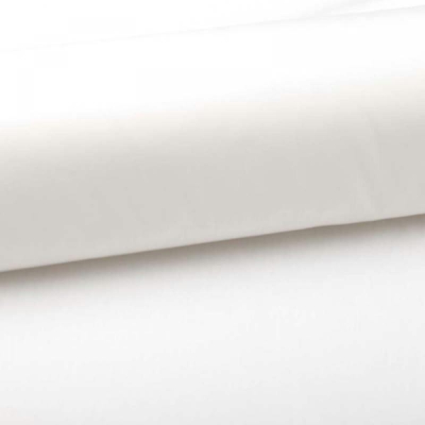 Tissu popeline coton uni - Blanc cassé - Photo n°1