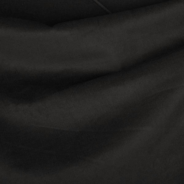 Tissu velours uni milleraies   - Noir- Par 50cm - Photo n°1