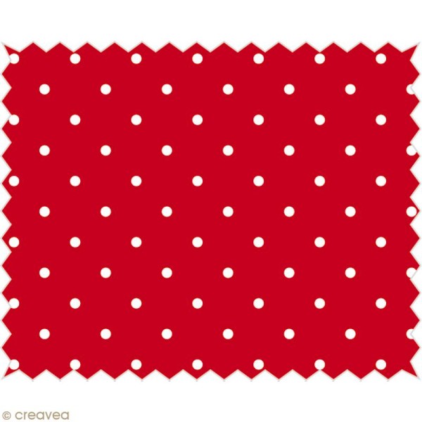 Coupon tissu Tante Ema Sweets - Porte bonheur rouge 50 x 65 cm - Photo n°1