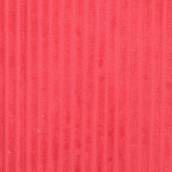 Tissu minky à rayures  - Rouge corail - Photo n°1